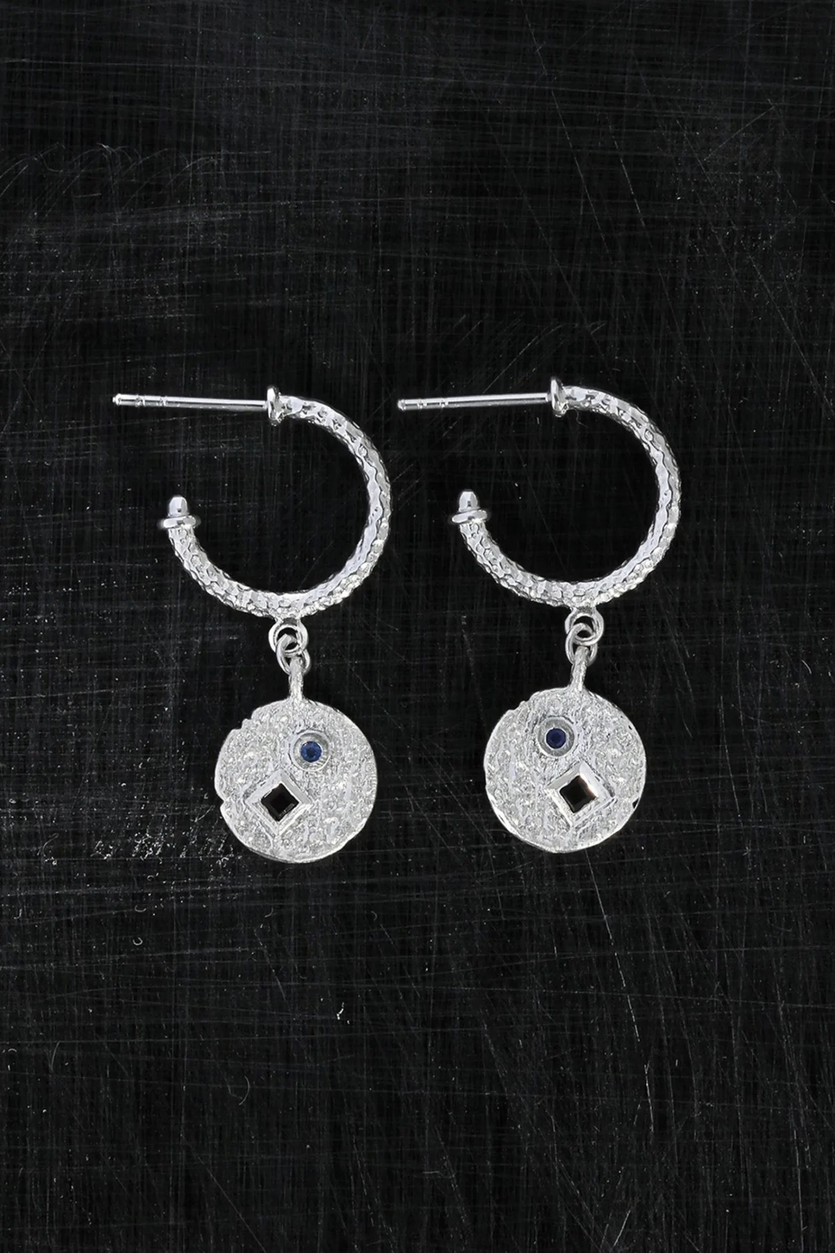 Earrings-HUSK Temple Of The Sun Etna Earring - Silver