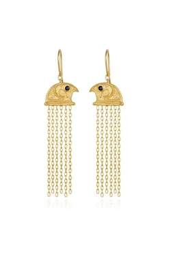 Earrings-HUSK Temple Of The Sun Falcon Earrings TempleOfTheSunFalconEarrings