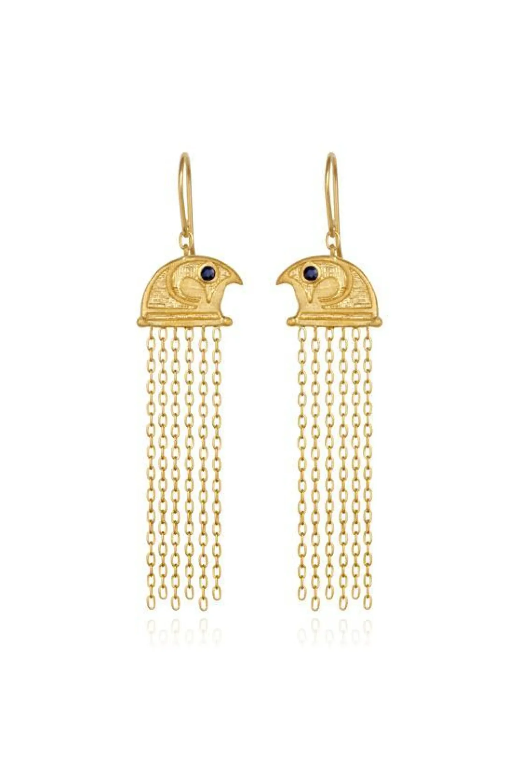 Earrings-HUSK Temple Of The Sun Falcon Earrings TempleOfTheSunFalconEarrings