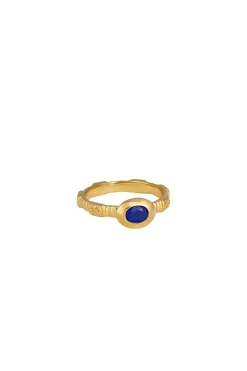 Rings-HUSK Temple Of The Sun Lazuli Ring - Gold
