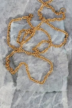 Necklaces-HUSK Temple Of The Sun Mariner Chain - Gold