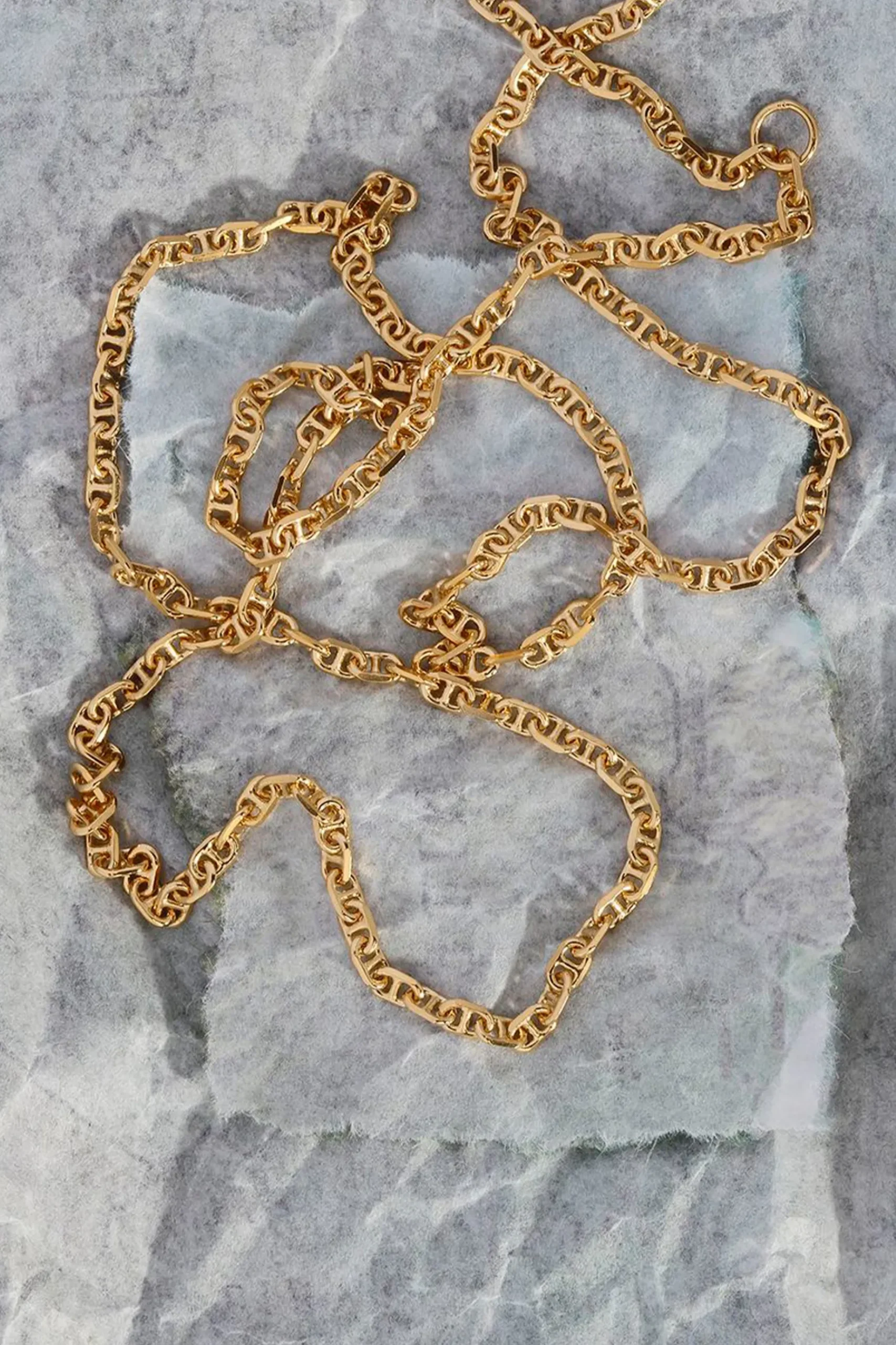 Necklaces-HUSK Temple Of The Sun Mariner Chain - Gold