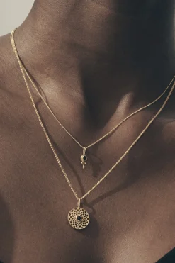 Necklaces-HUSK Temple Of The Sun Oracle Necklace - Gold