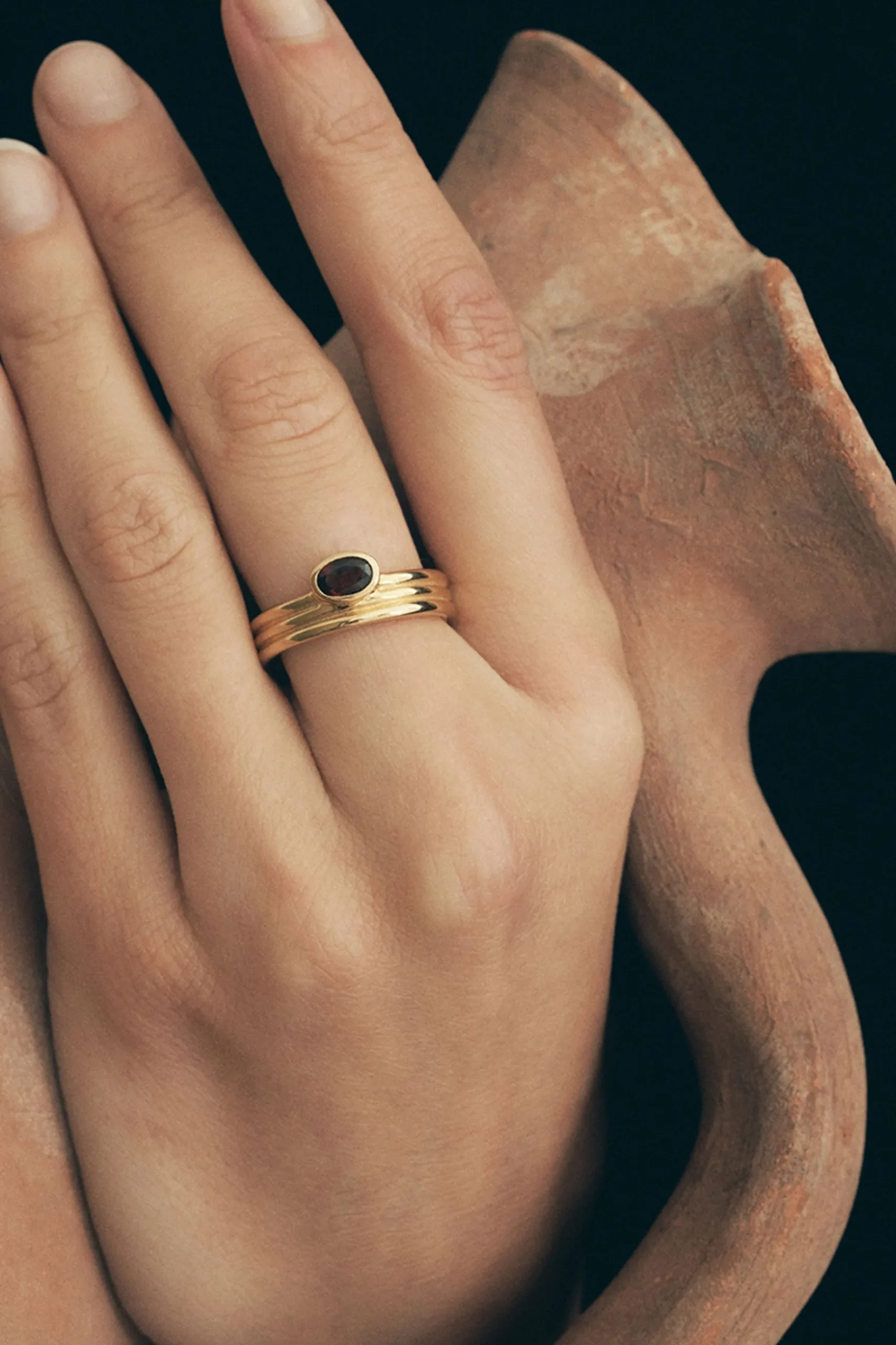 Rings-HUSK Temple Of The Sun Tana Ring - Gold