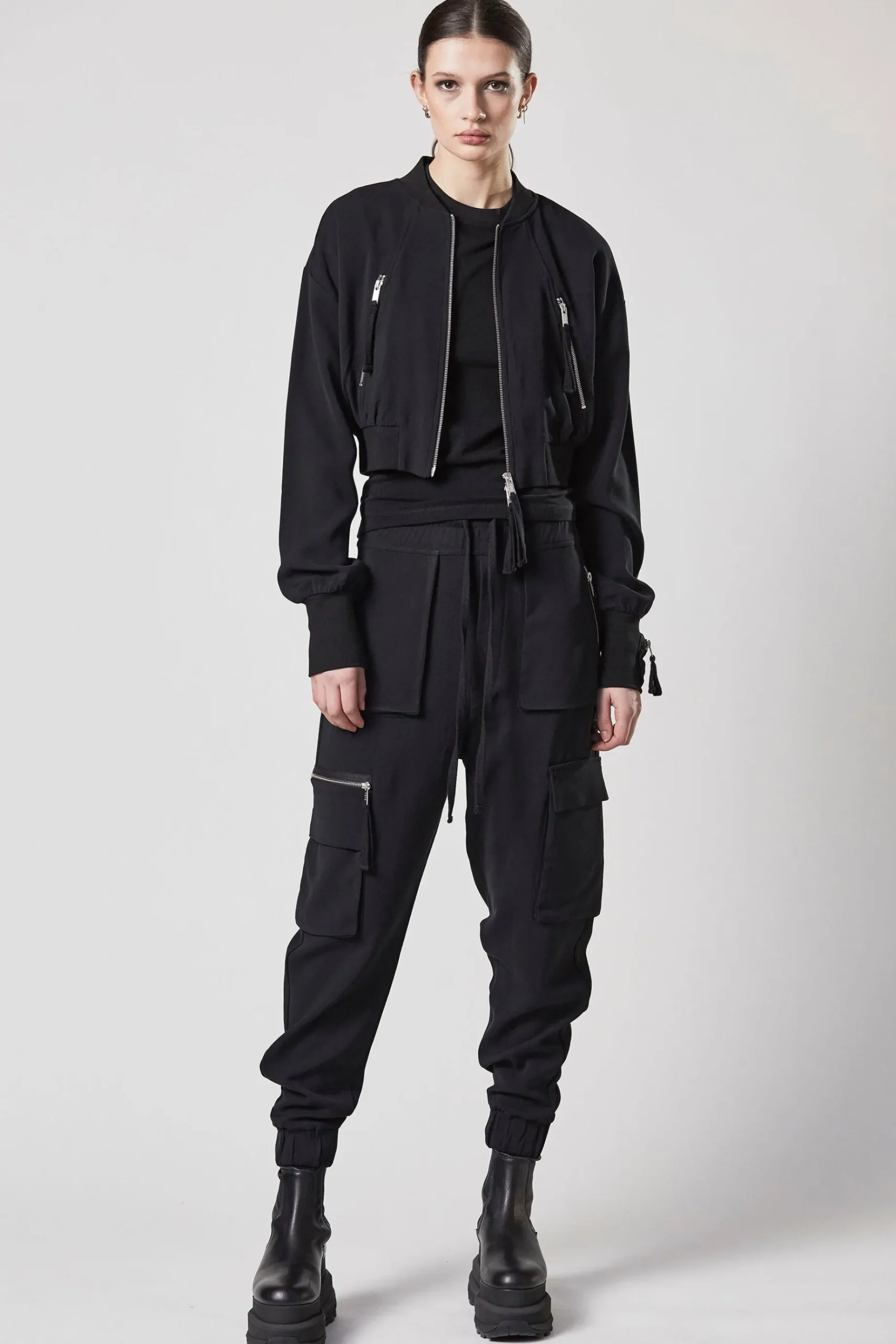 Pants-HUSK Thom Krom Cargo Pants - Black