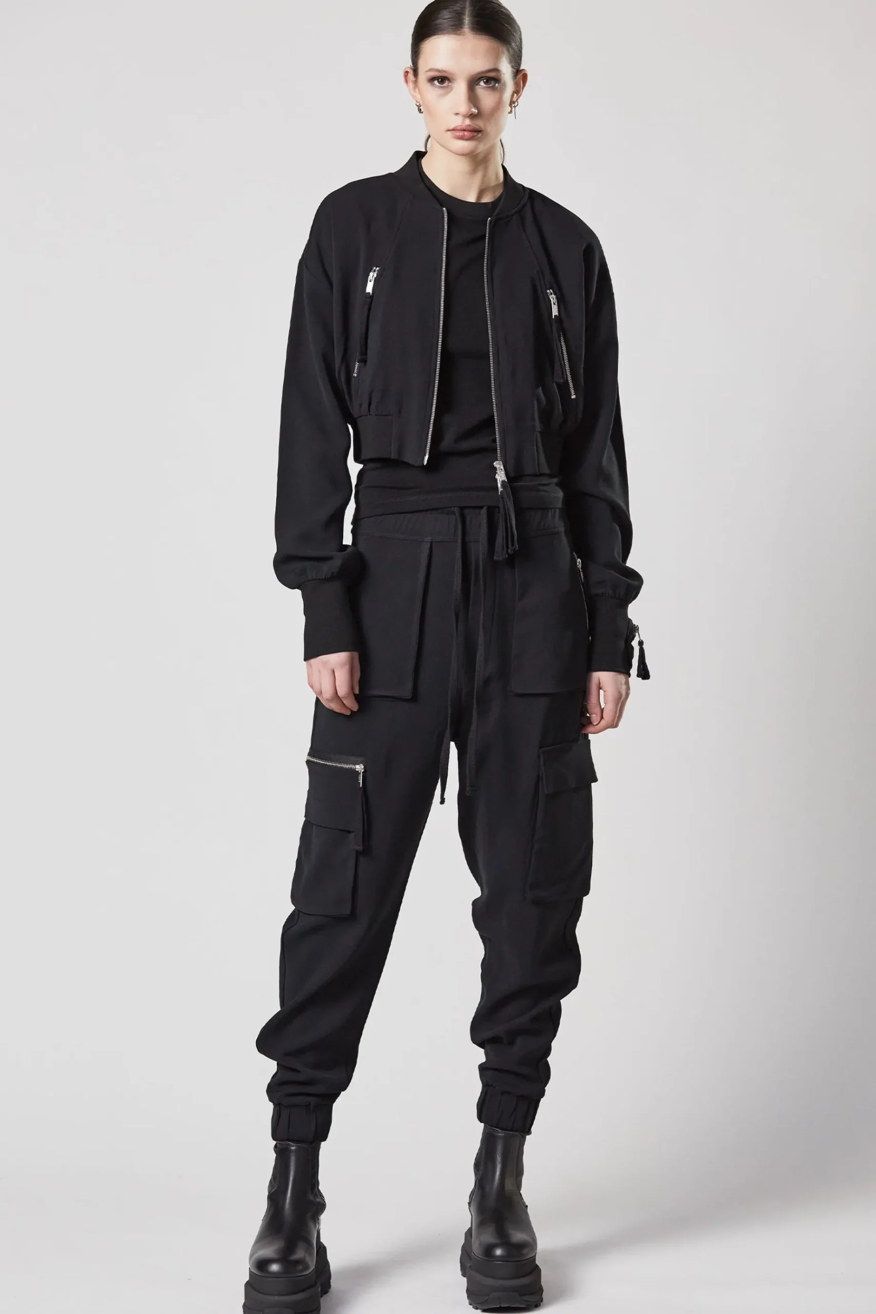 Pants-HUSK Thom Krom Cargo Pants - Black