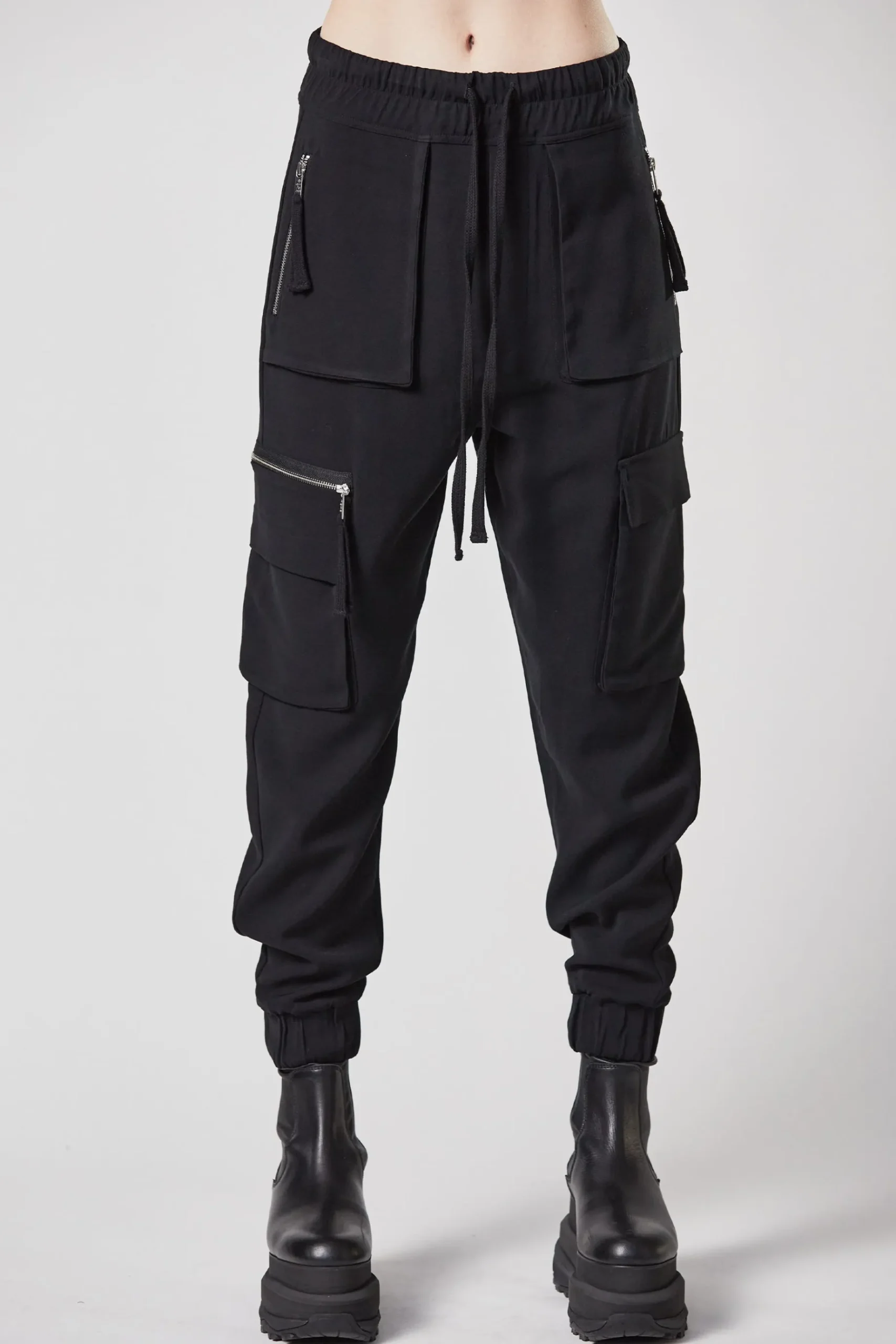 Pants-HUSK Thom Krom Cargo Pants - Black
