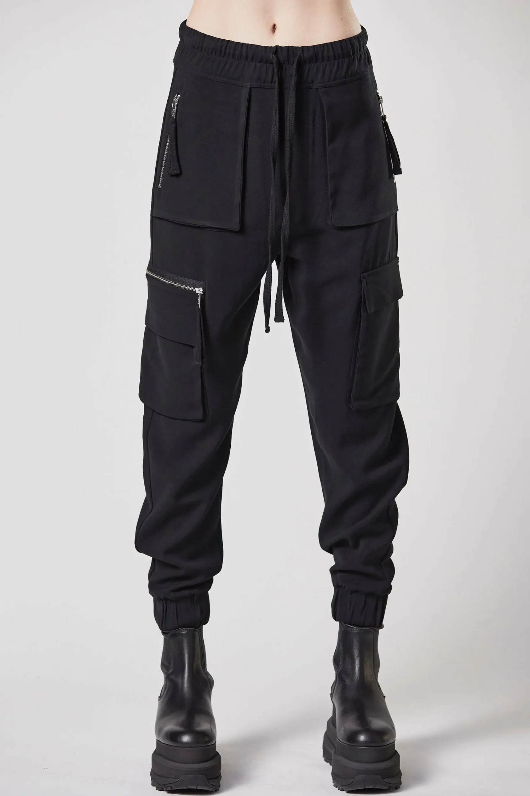 Pants-HUSK Thom Krom Cargo Pants - Black