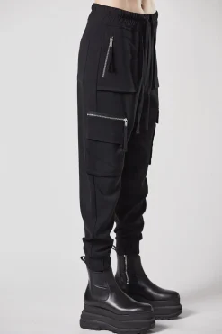 Pants-HUSK Thom Krom Cargo Pants - Black