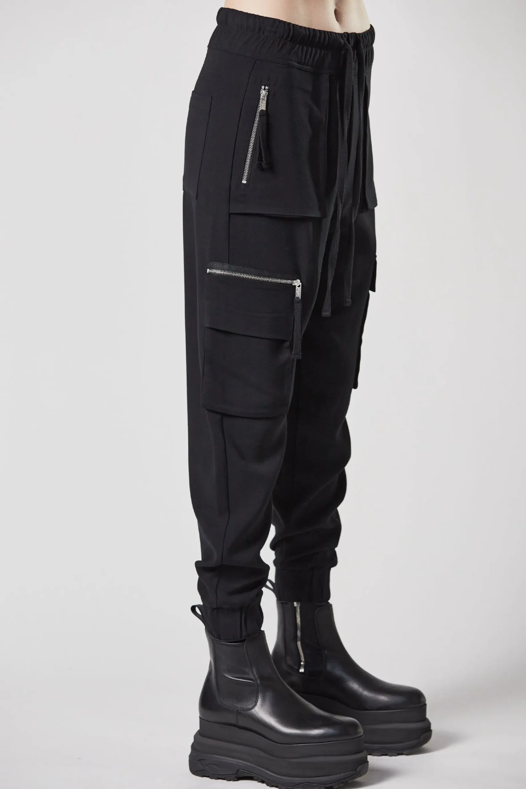Pants-HUSK Thom Krom Cargo Pants - Black
