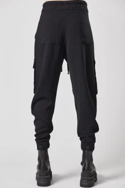 Pants-HUSK Thom Krom Cargo Pants - Black