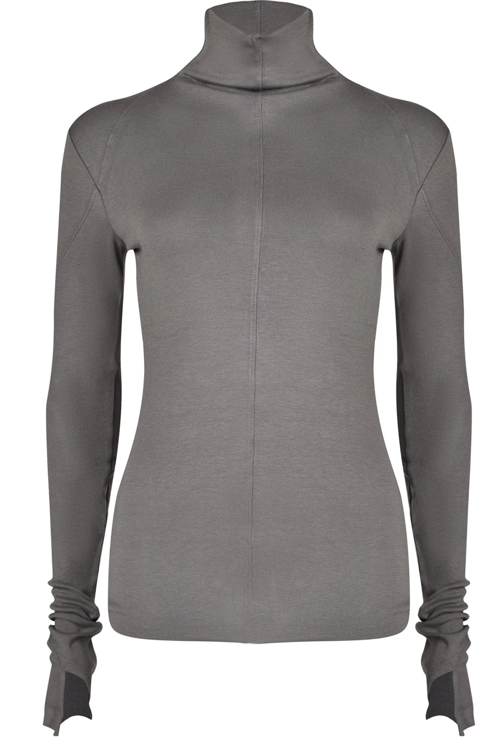 Tops-HUSK Thom Krom Rollneck Top - Ash