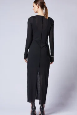 Dresses-HUSK Thom Krom Slinky Dress - Black
