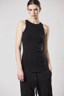 Tops-HUSK Thom Krom Tank Top - Black