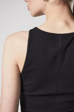 Tops-HUSK Thom Krom Tank Top - Black
