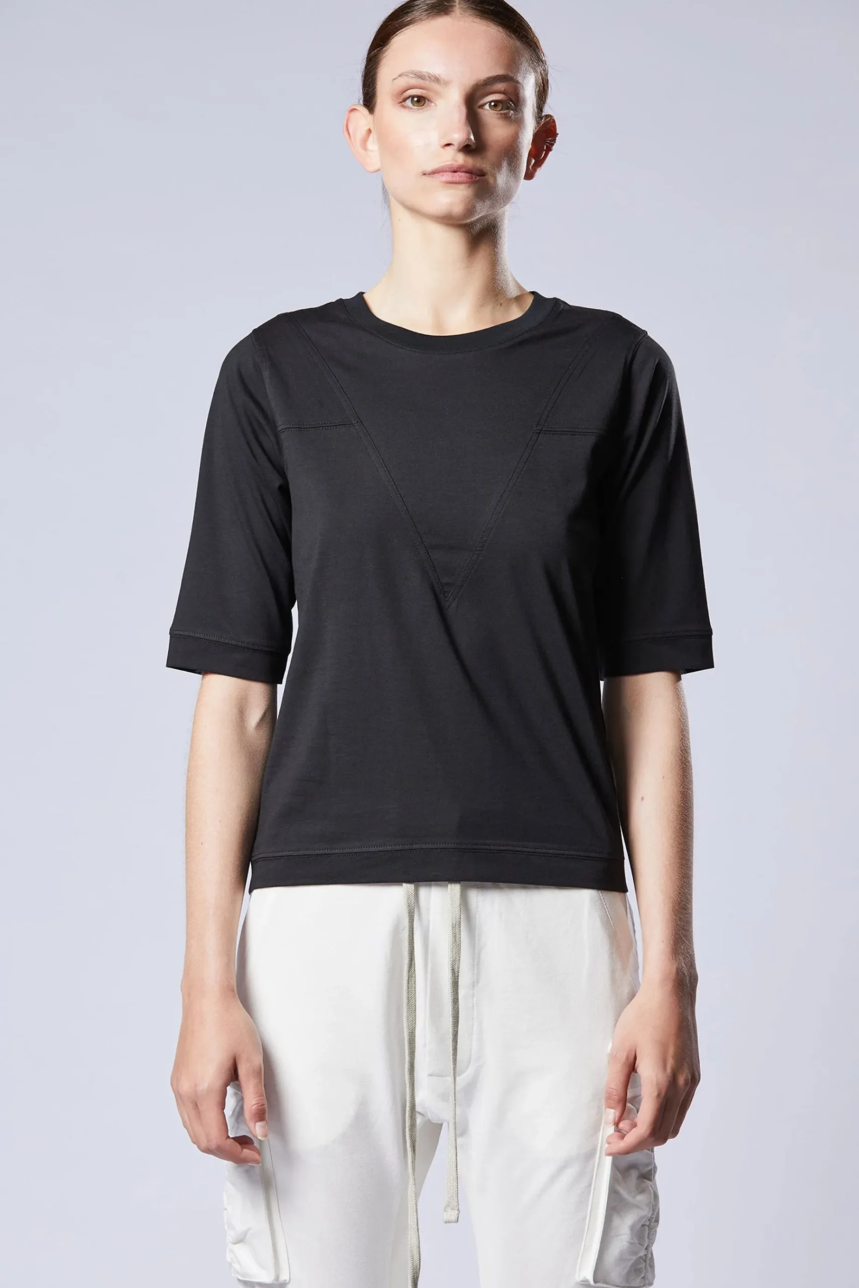 Tees & Tanks-HUSK Thom Krom Vee Tee - Black