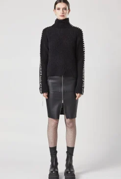 Knitwear-HUSK Thom Krom Venus Knit - Black