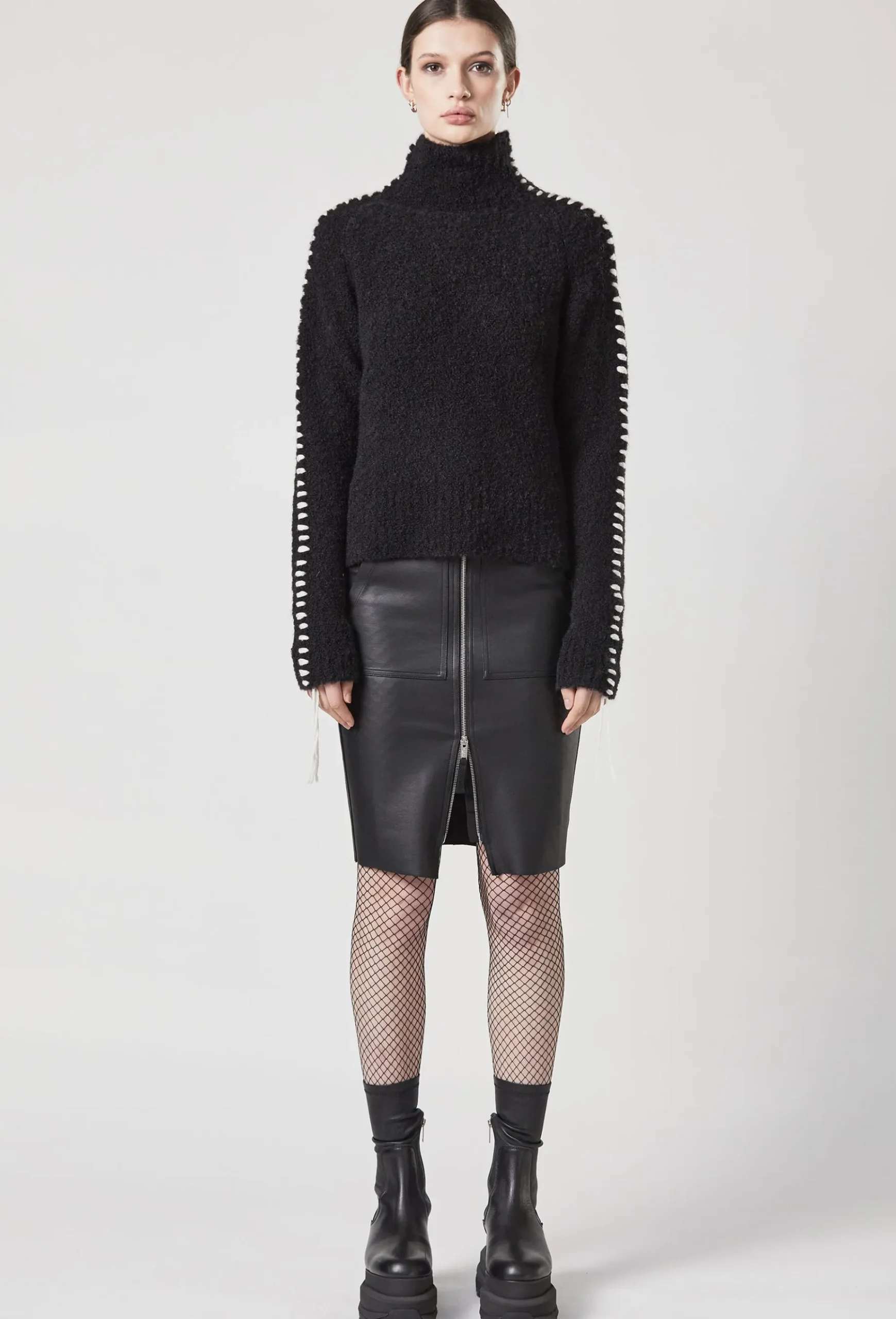 Knitwear-HUSK Thom Krom Venus Knit - Black