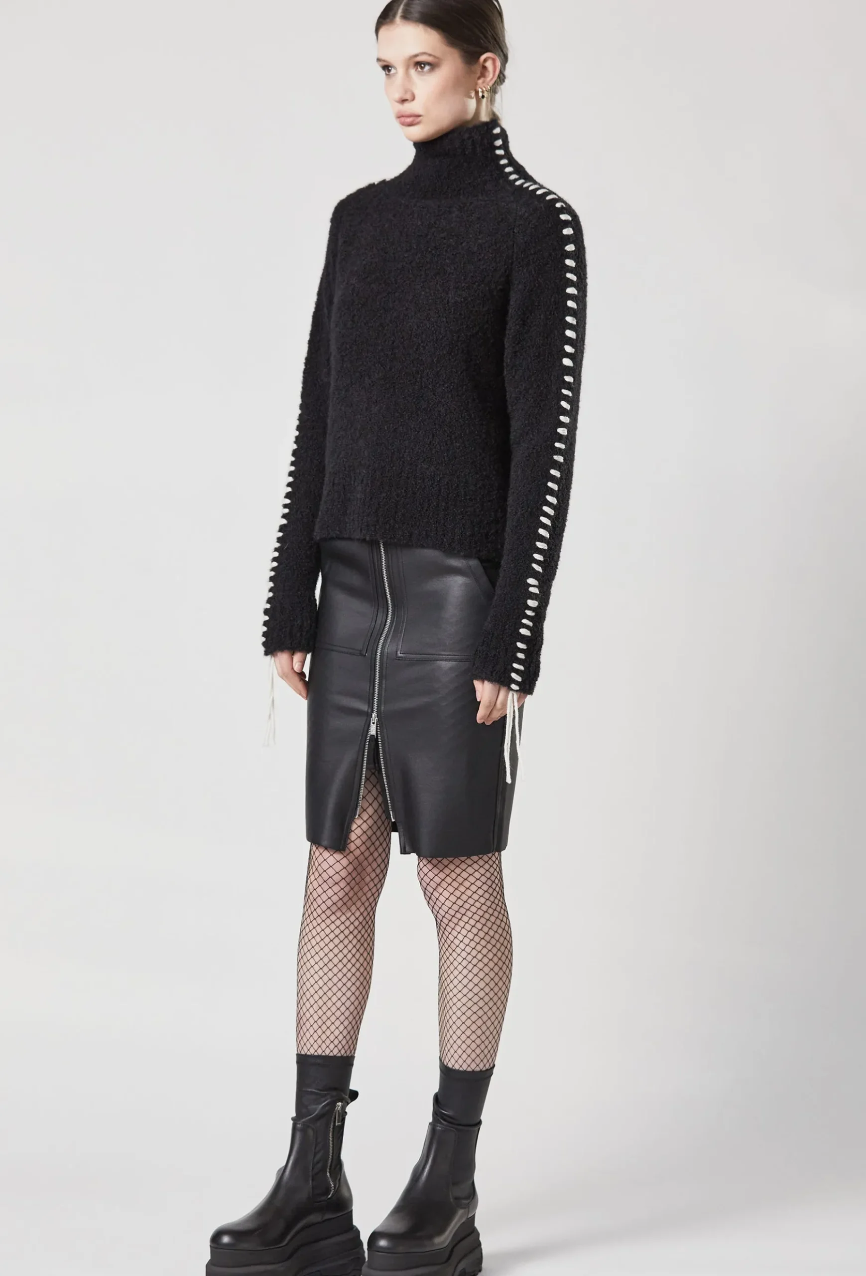 Knitwear-HUSK Thom Krom Venus Knit - Black
