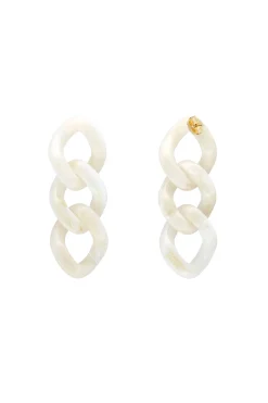 Earrings-HUSK Vanessa Baroni Chain Earring - Pearl
