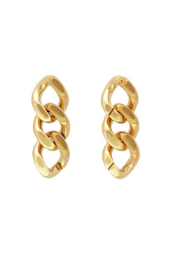 Earrings-HUSK Vanessa Baroni Chain Earring - Gold