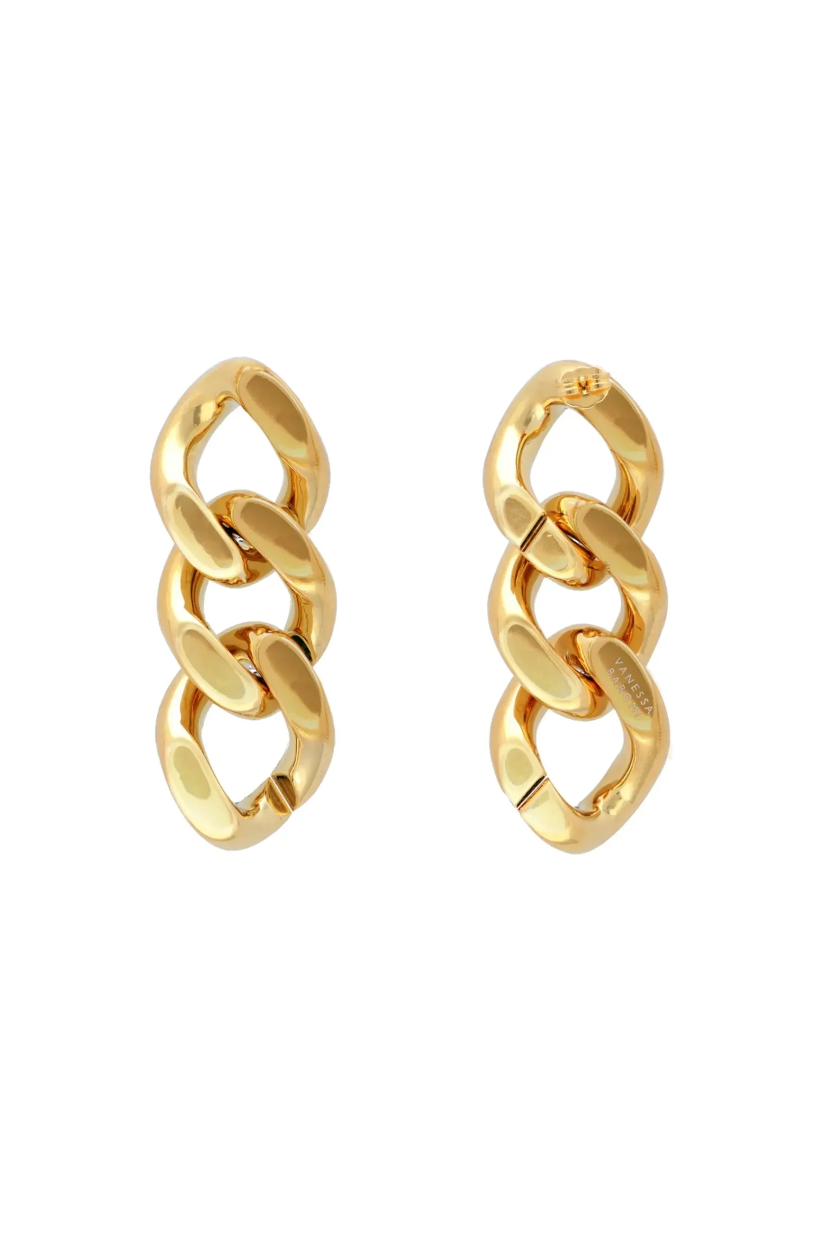 Earrings-HUSK Vanessa Baroni Chain Earring - Gold